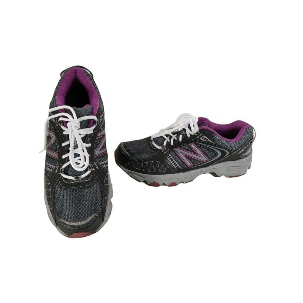 New Balance Womens 412 Trail Running Shoes Purple Black WTE412S1 Lace Up 10 D